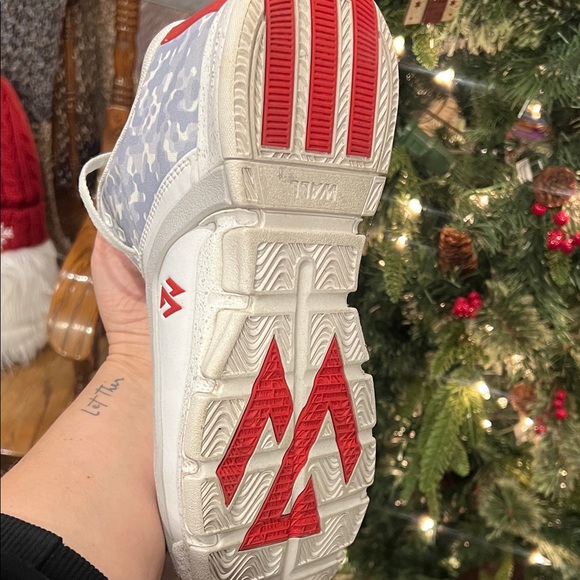 Adidas J Wall 2 Silver and White Sneakers - Picture 6 of 11